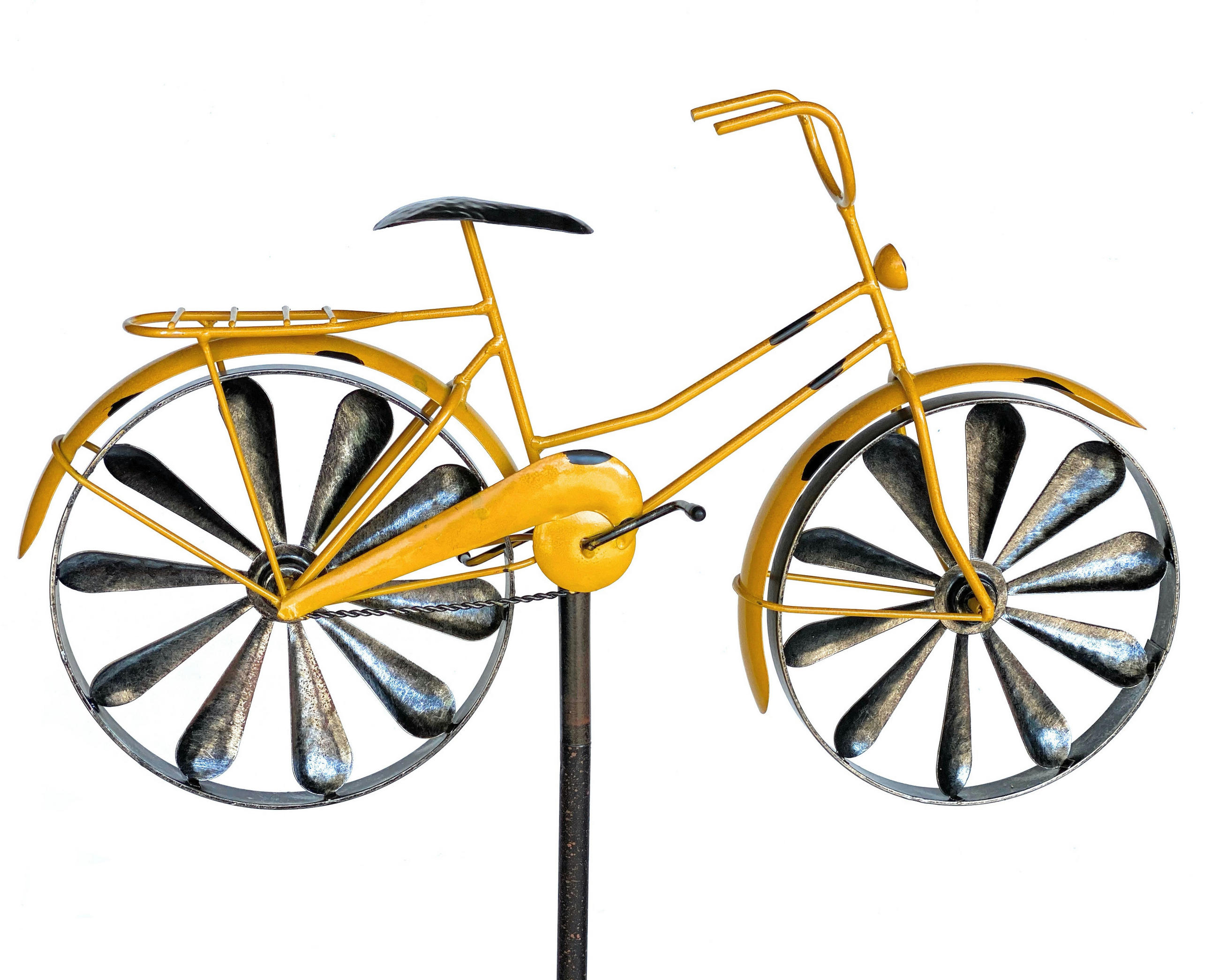 GARTENSTECKER Metall Fahrrad XL 160 cm Gelb 96101 - Gelb, Metall (50/160/11.5cm) - DanDiBo