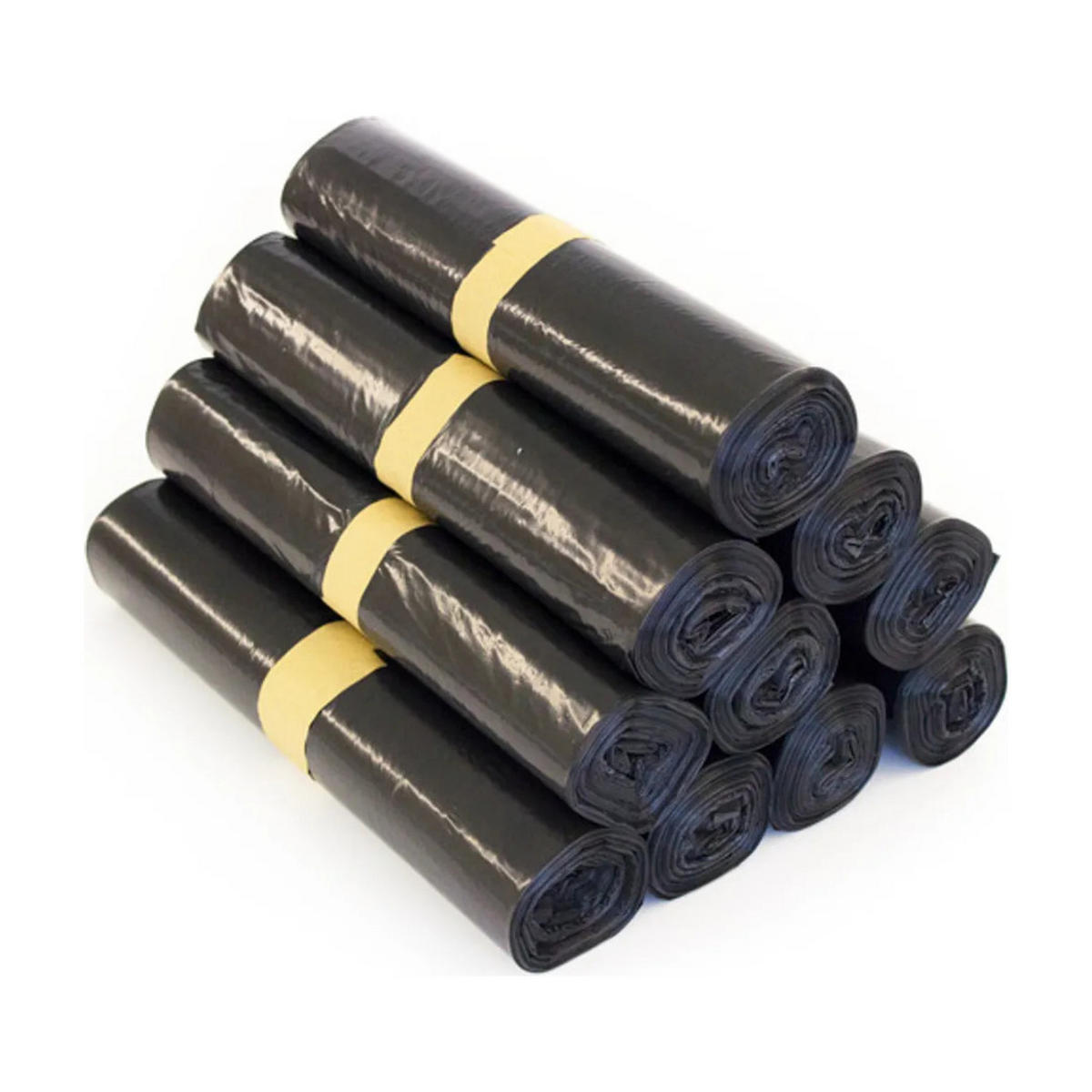 MÜLLSÄCKE Schwarz 120L 25 Stück Reißfest - Schwarz, Kunststoff (70/110cm) - Resch