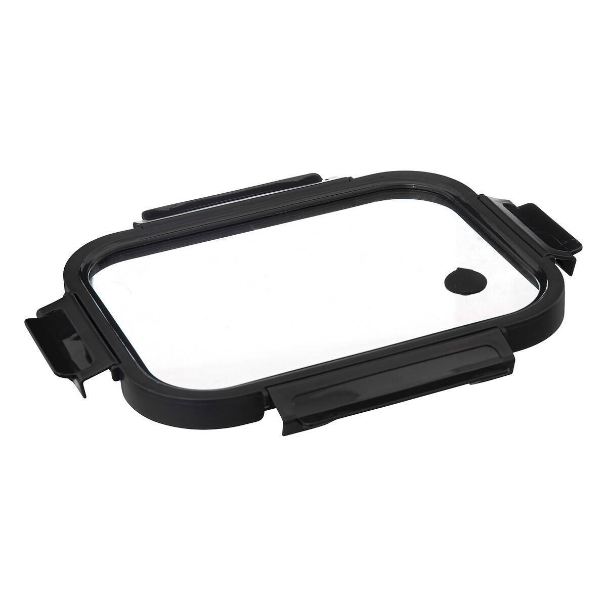 GLASBEHÄLTER Transparent - Schwarz, Glas (18.5/7.9/23.7cm)