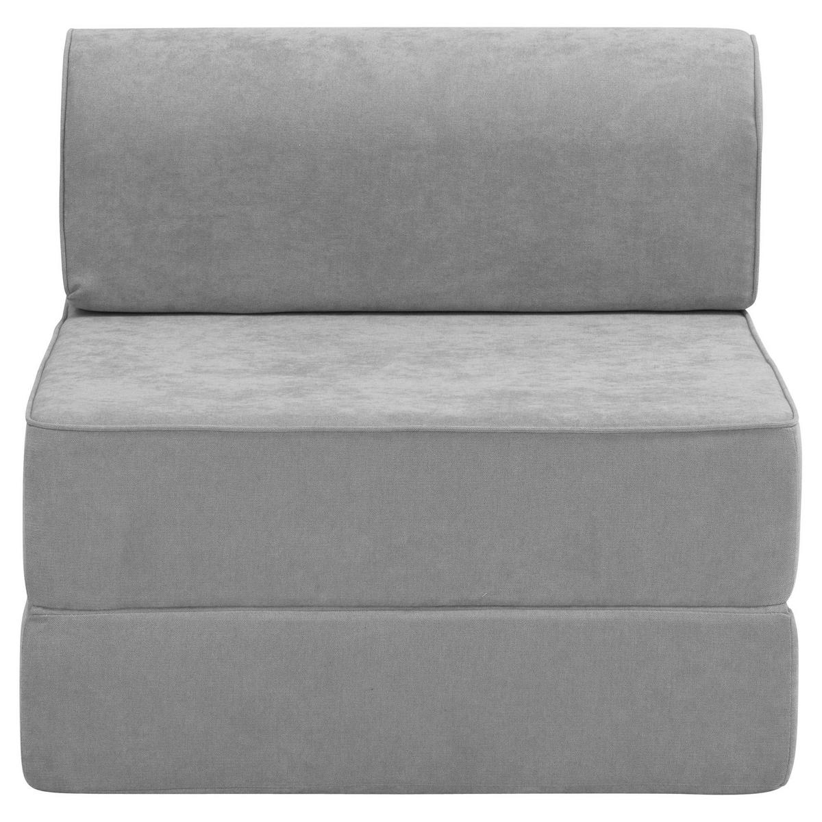 FALTSESSEL Katusha Flachgewebe hellgrau - Hellgrau, Kunststoff (80/71/80cm) - 58aufmkessel