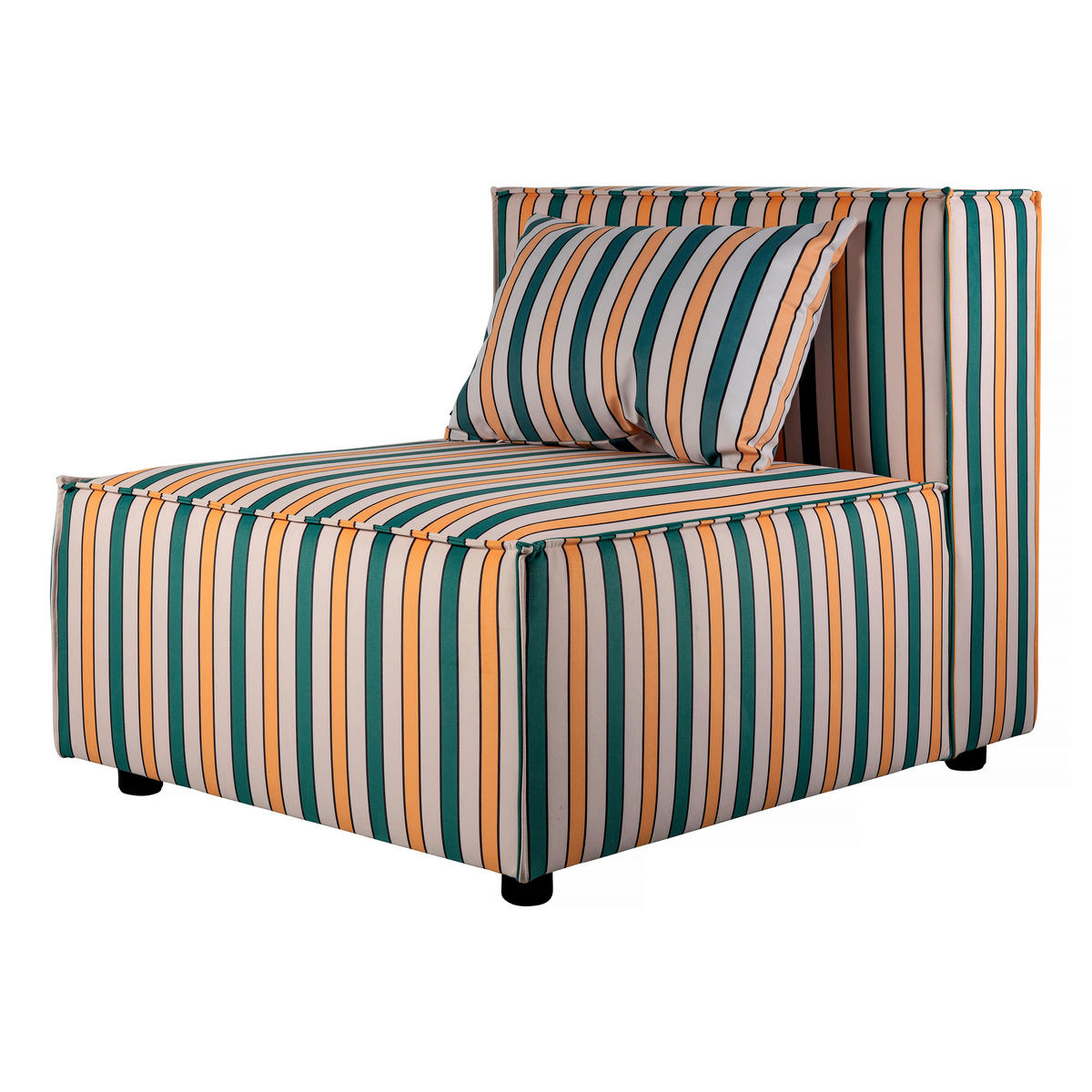 LOUNGE-SESSEL HARPER - Grün, Holz (80/65/100cm) - RNT By Really Nice Things