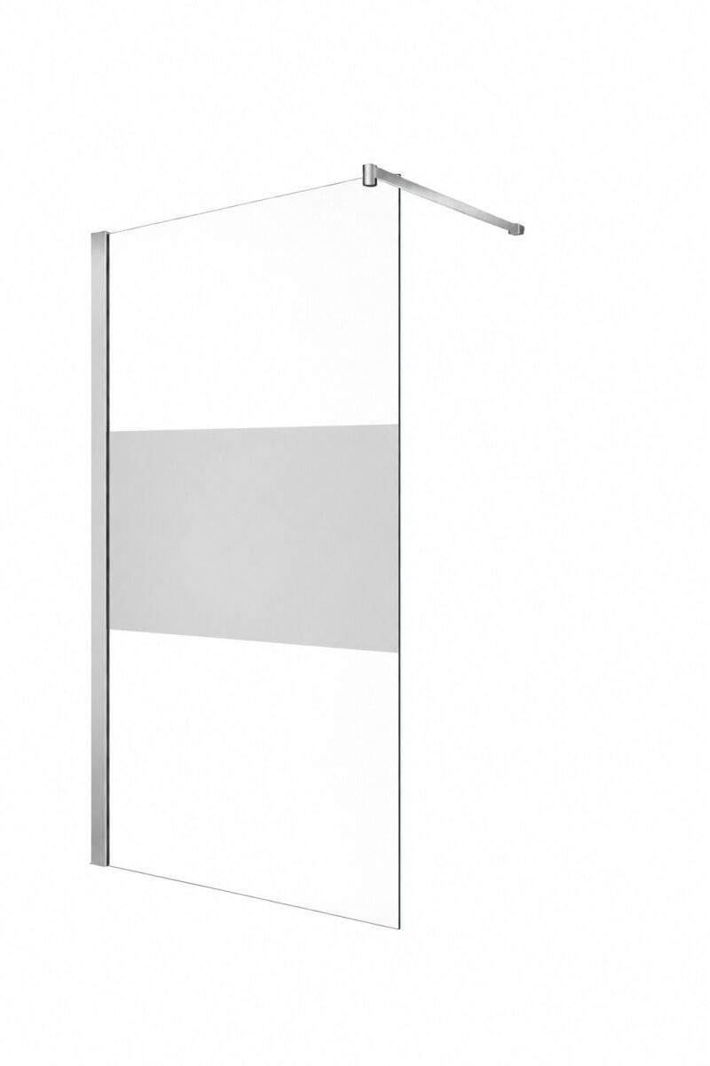 Glaswerk Westfalen Walk-In-Duschwand Silber 100x200x10 cm