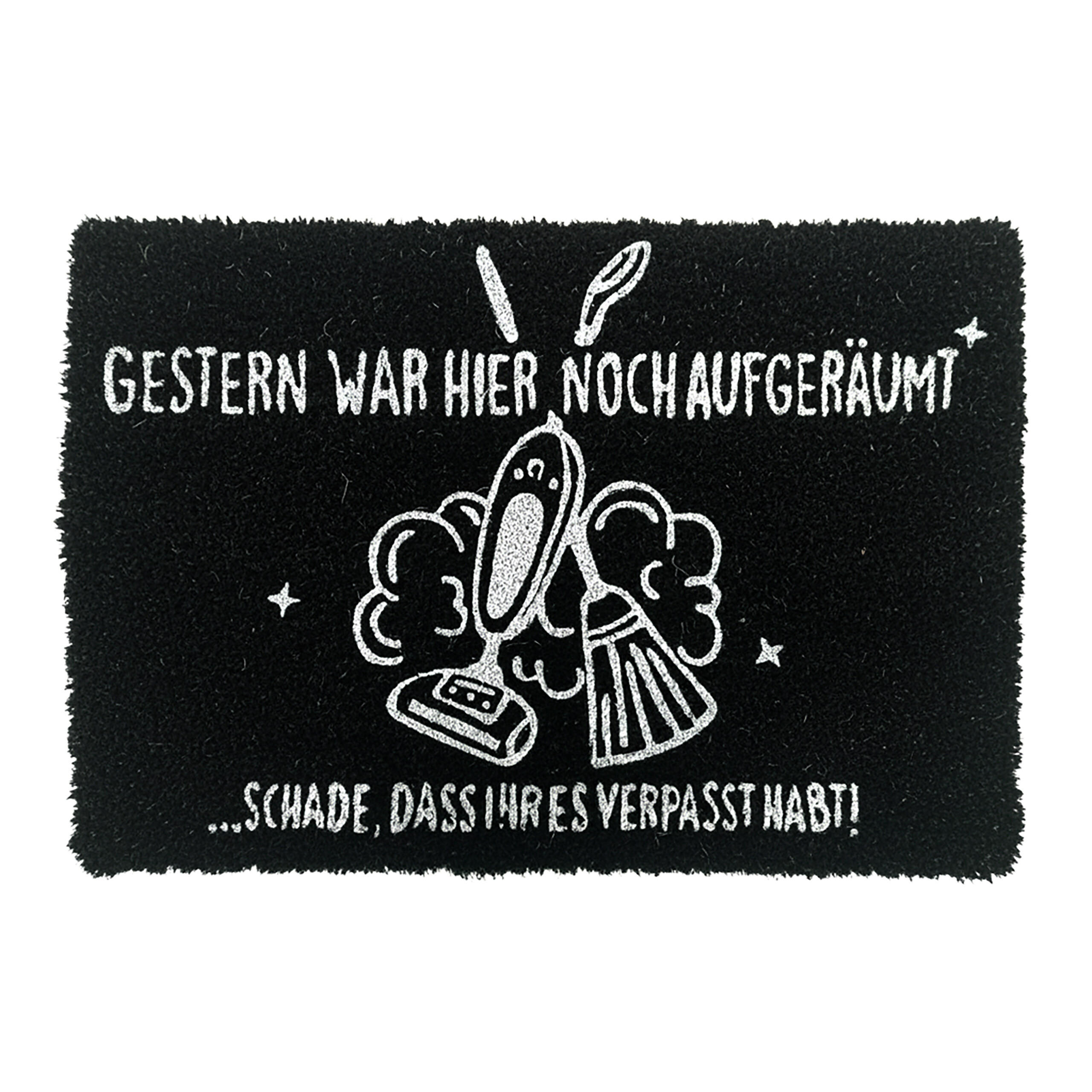 ROHOŽ - černá, textil/plast (60/40cm) - Relaxdays