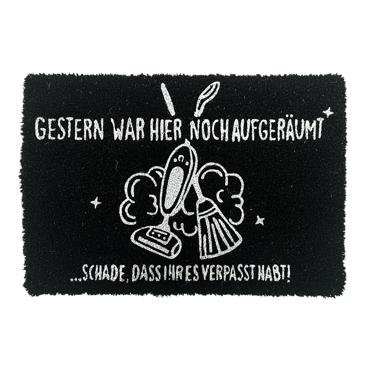 ROHOŽ - černá, textil/plast (60/40cm) - Relaxdays