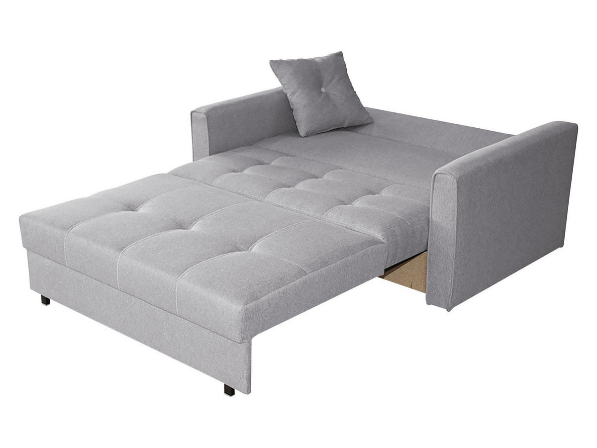 SCHLAFSOFA Viva Lux II - Grau, Holz/Textil (133/85/98cm) - MIRJAN24