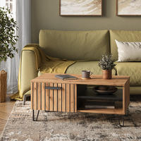 COUCHTISCH Amber Eiche Wotan 90 x 50 cm - Eiche Wotan, Holzwerkstoff (50/90/40cm) - Vicco