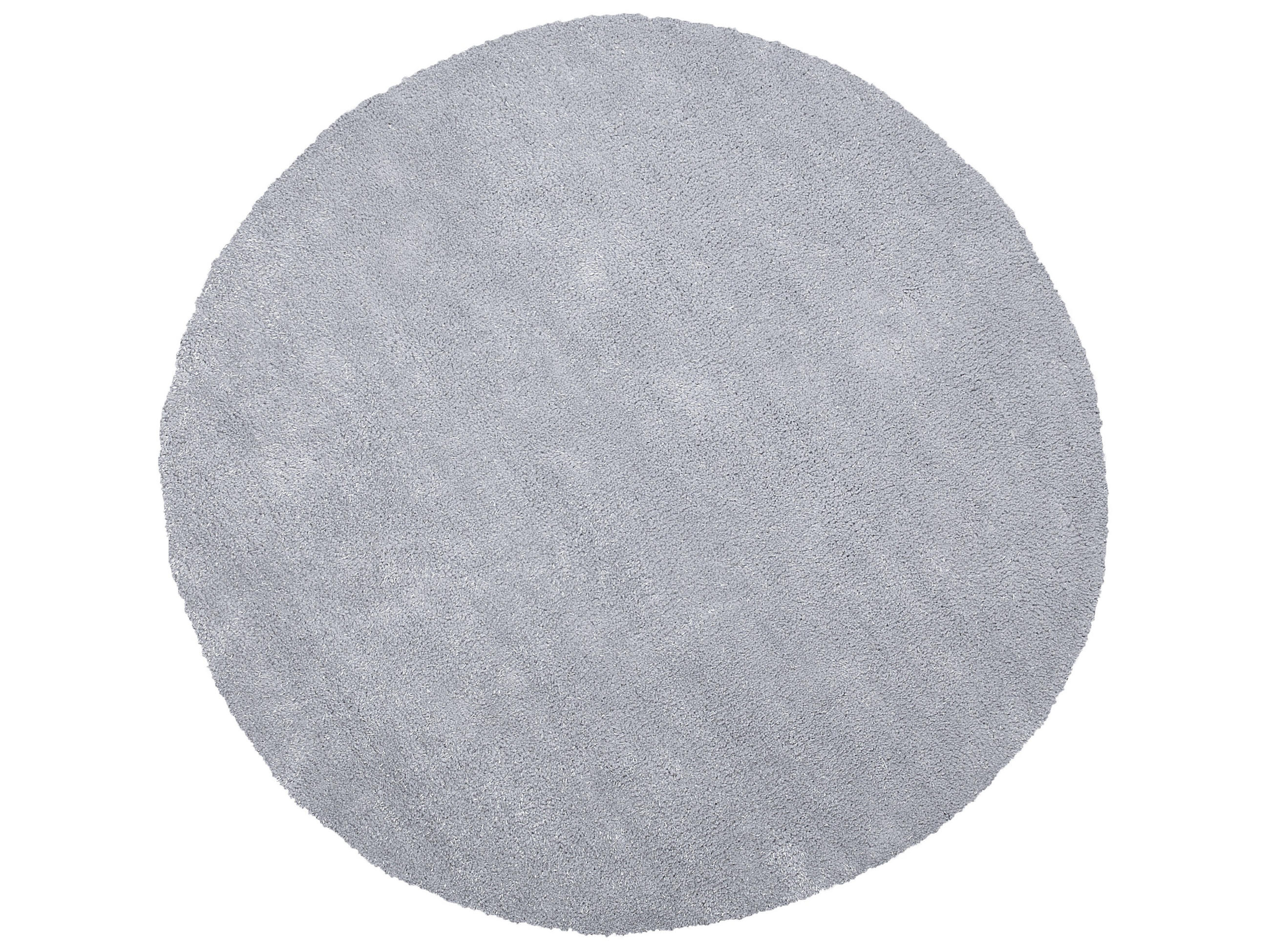 SHAGGY-TEPPICH Demre 140/140 cm - Grau, Kunststoff (140/140cm) - Beliani