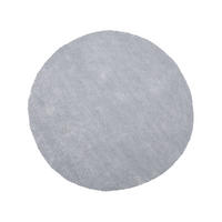 SHAGGY-TEPPICH Demre 140/140 cm - Grau, Kunststoff (140/140cm) - Beliani