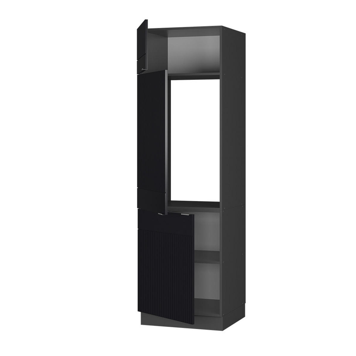 Anthrazit/Schwarz, Holzwerkstoff (60/206.8/58.1cm) - Vicco