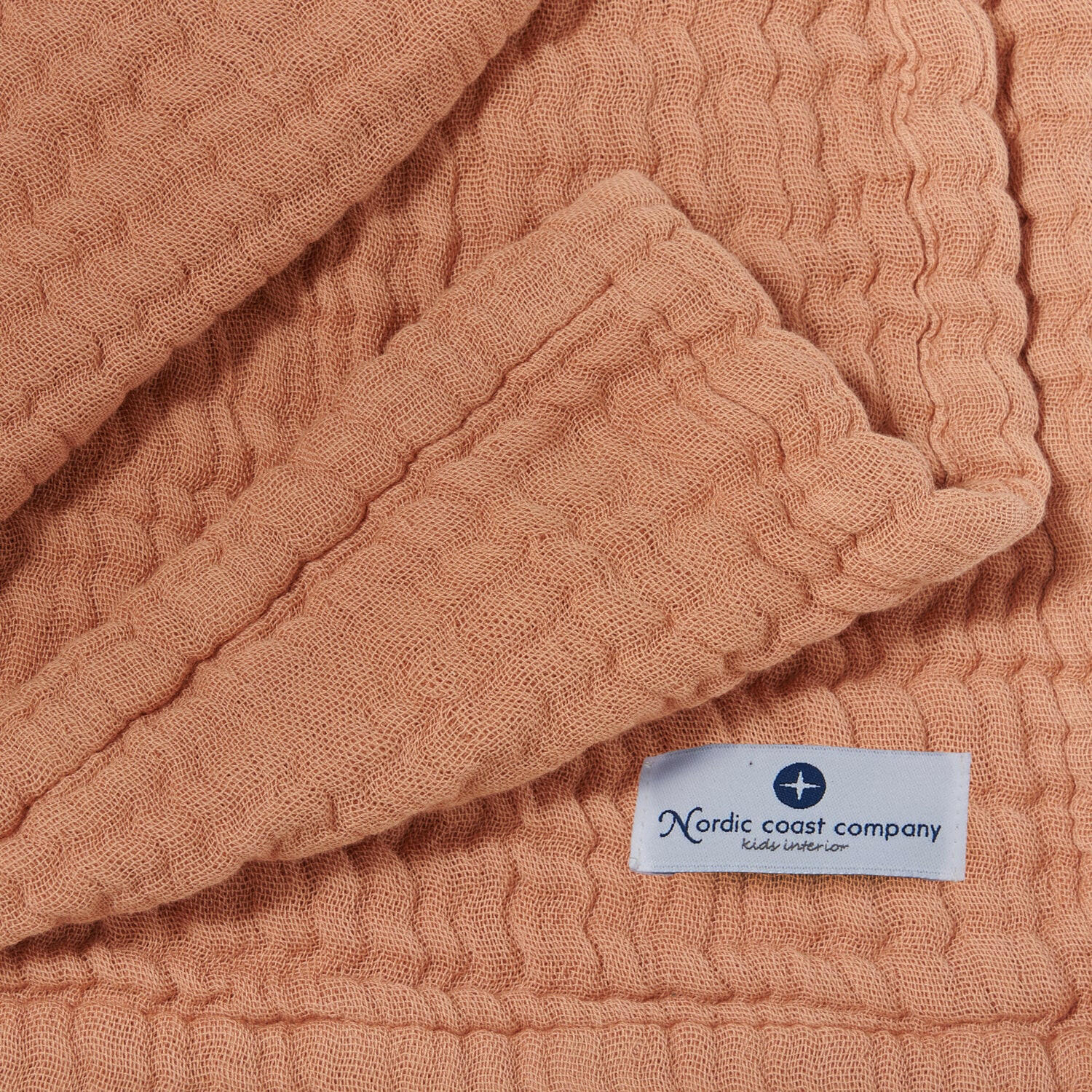 MUSSELINDECKE Karamell - Cappuccino, Textil (80/80cm) - nordic coast company