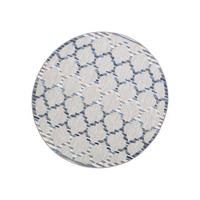 TEPPICH PATIO rund Blaugrau 200/200 cm - Blaugrau, Textil (200/200cm) - Tapiso
