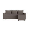 ECKSOFA Goka L mit Schlaffunktion, Braun - Braun, Textil (230/146cm) - Fedve
