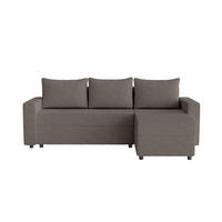 ECKSOFA Goka L mit Schlaffunktion, Braun - Braun, Textil (230/146cm) - Fedve
