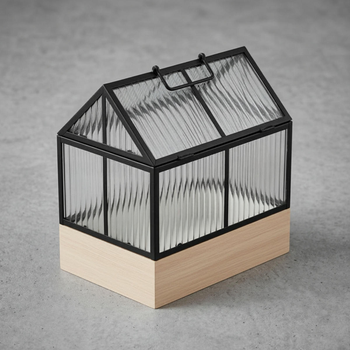 MINI-GEWÄCHSHAUS Kala Metall 30/26/18 cm - Transparent, Glas (18/30/26cm) - EDAXO