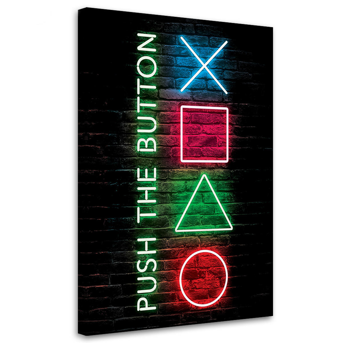 WANDBILD spielkonsole controller für spieler - Multicolor, Textil (40/60cm) - Feeby