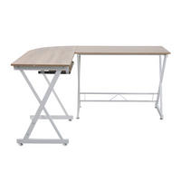 ECKSCHREIBTISCH ECKHART Eiche-Optik - Eichefarben, Metall (150/50/75cm) - SVITA