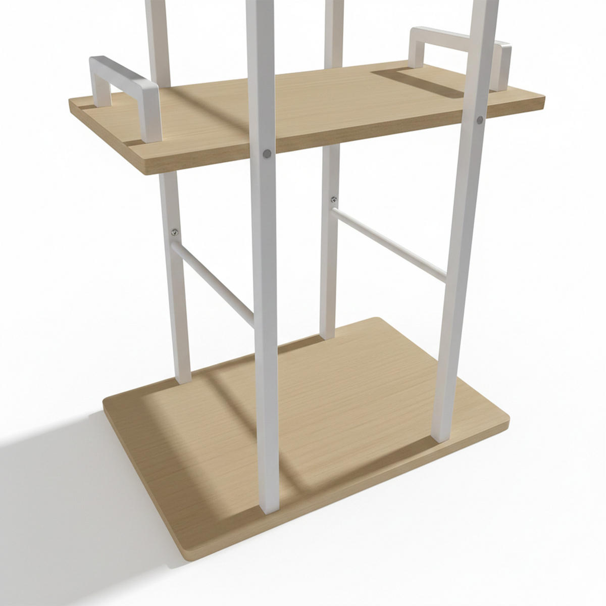 REGÁL - různobarevná, kov/kompozitní dřevo (38/143/24cm) - Relaxdays