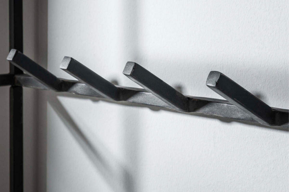 GARDEROBE TENBY Schwarz Metall - Schwarz, Metall (120/180/35cm) - KAWOLA