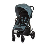 KINDERWAGEN Insta grün Fußabdeckung, Federung, Korb, Gurt, klappbar - Grün, Metall (87/53/105cm) - Chipolino