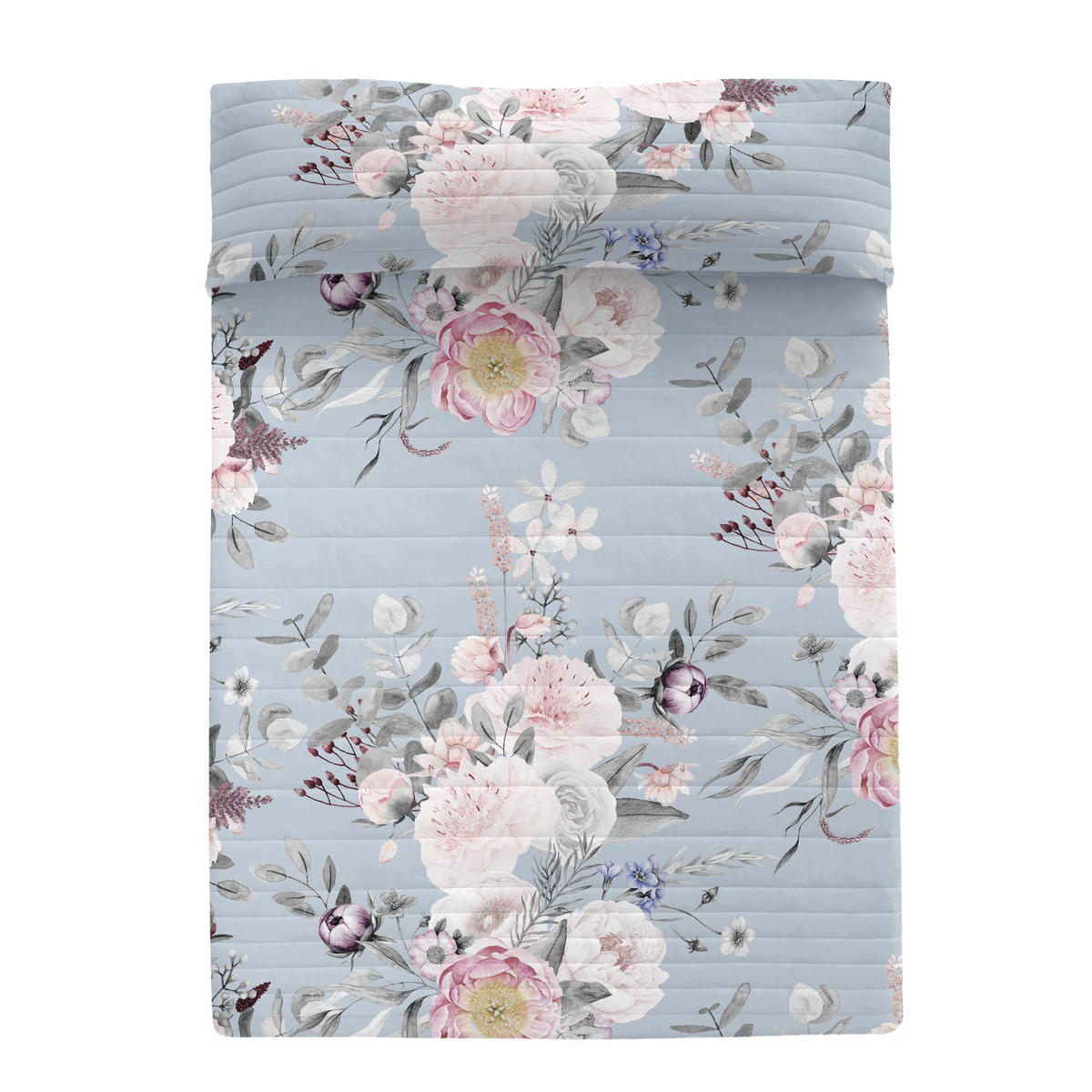 TAGESDECKE Soft bouquet 180x260 cm (Bett 80/90/105) - Multicolor, Textil (180/260cm) - Happy Friday