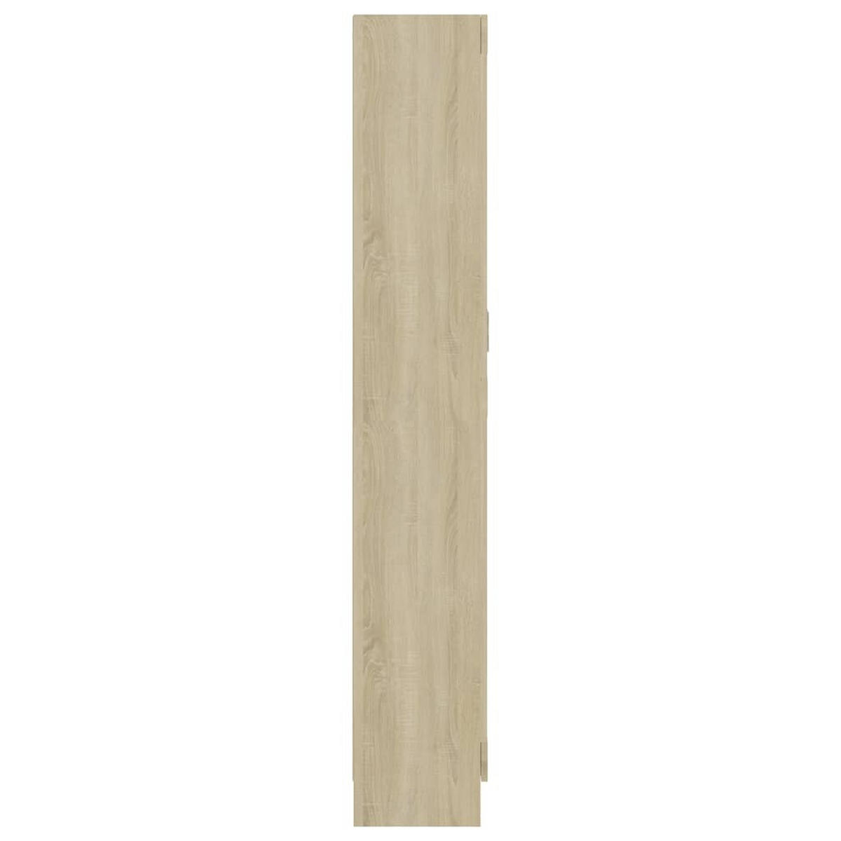 BÜCHESCHRANK mit 5 Fächern, 2 Türen 82,5/30,5/185,5 cm aus Holzwerkstoff Sonoma-Eiche Dekor - Sonoma Eiche, Holz (82.5/185.5/30.5cm) - vidaXL