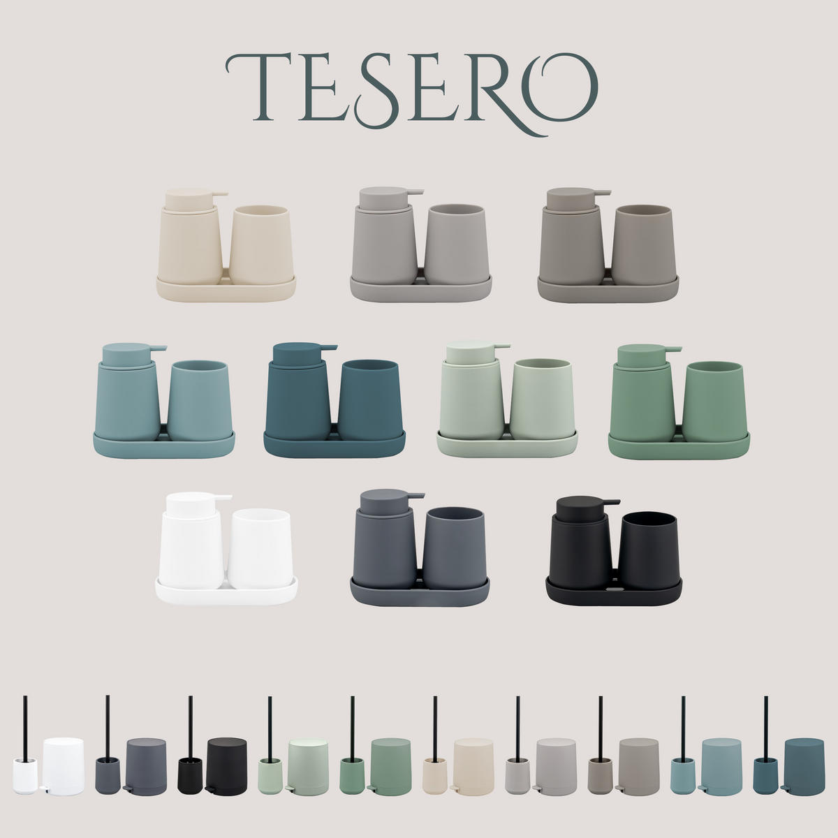 WC-GARNITUR TESERO, Kunststoff, weiß - Weiß, Kunststoff (10.5/39.5/10.5cm) - eluno