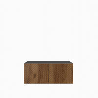 LOWBOARD CAVA 100/41/40 cm, Hängender TV-Schrank Schwarz / Eichefarben - Eichefarben/Schwarz, Holzwerkstoff (100/41/40cm) - MASSENO
