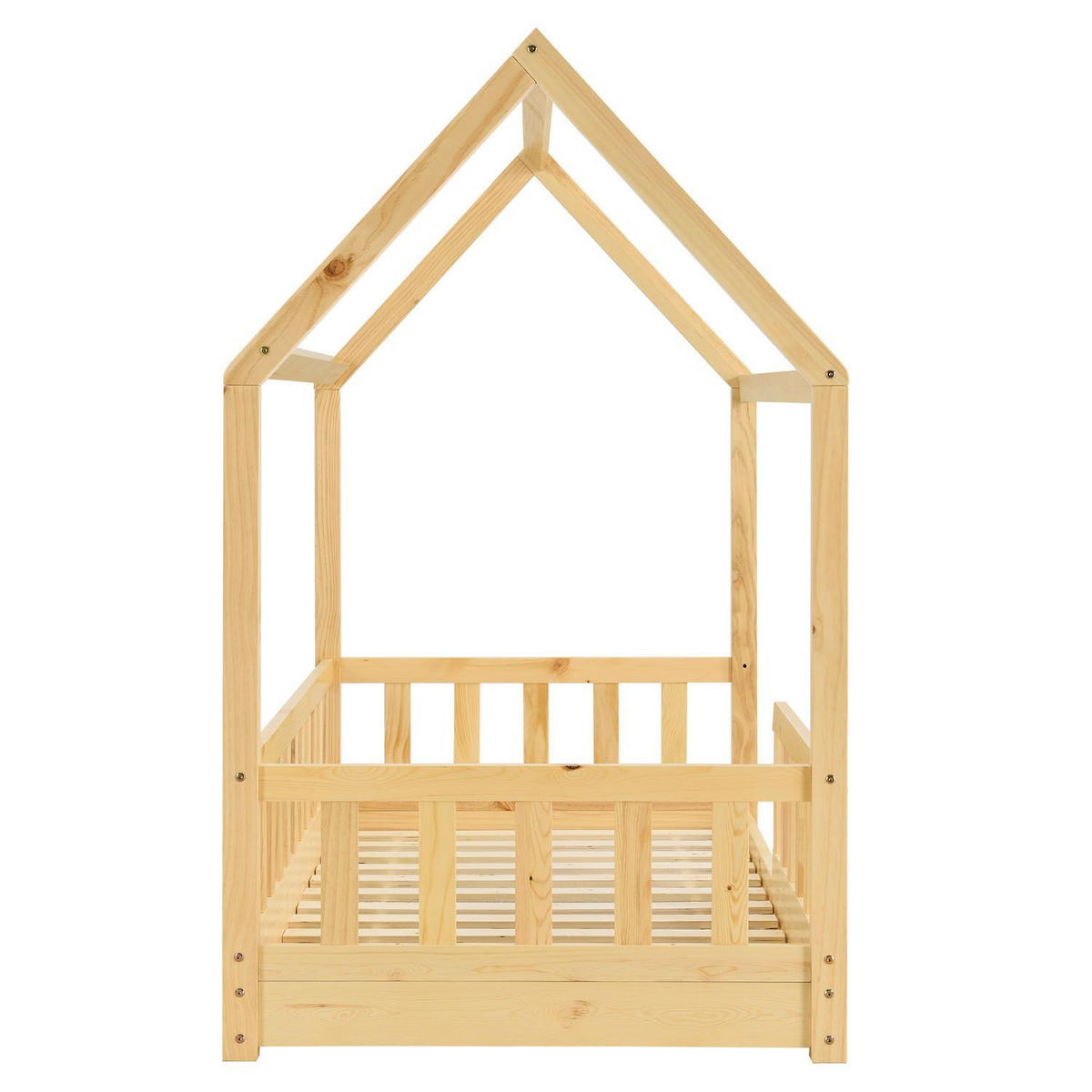 KINDERBETT Marli natur 90x200 cm - Naturfarben, Holz (90/200cm) - Juskys