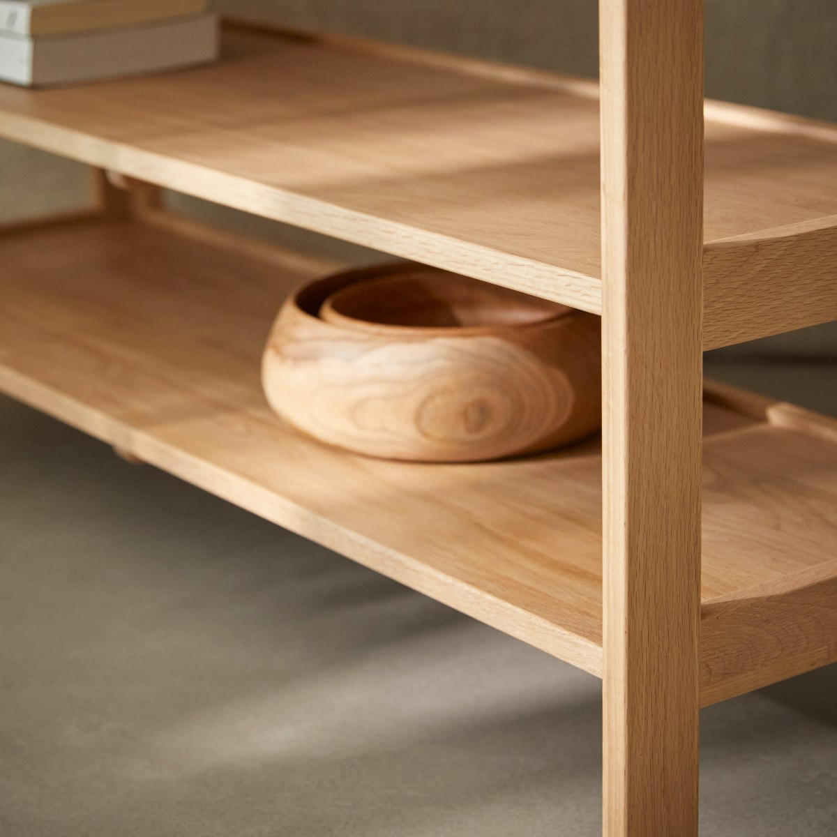 BÜCHERREGAL Esmée Natur aus Eiche - Naturfarben, Holz (110/105/35cm) - Tikamoon