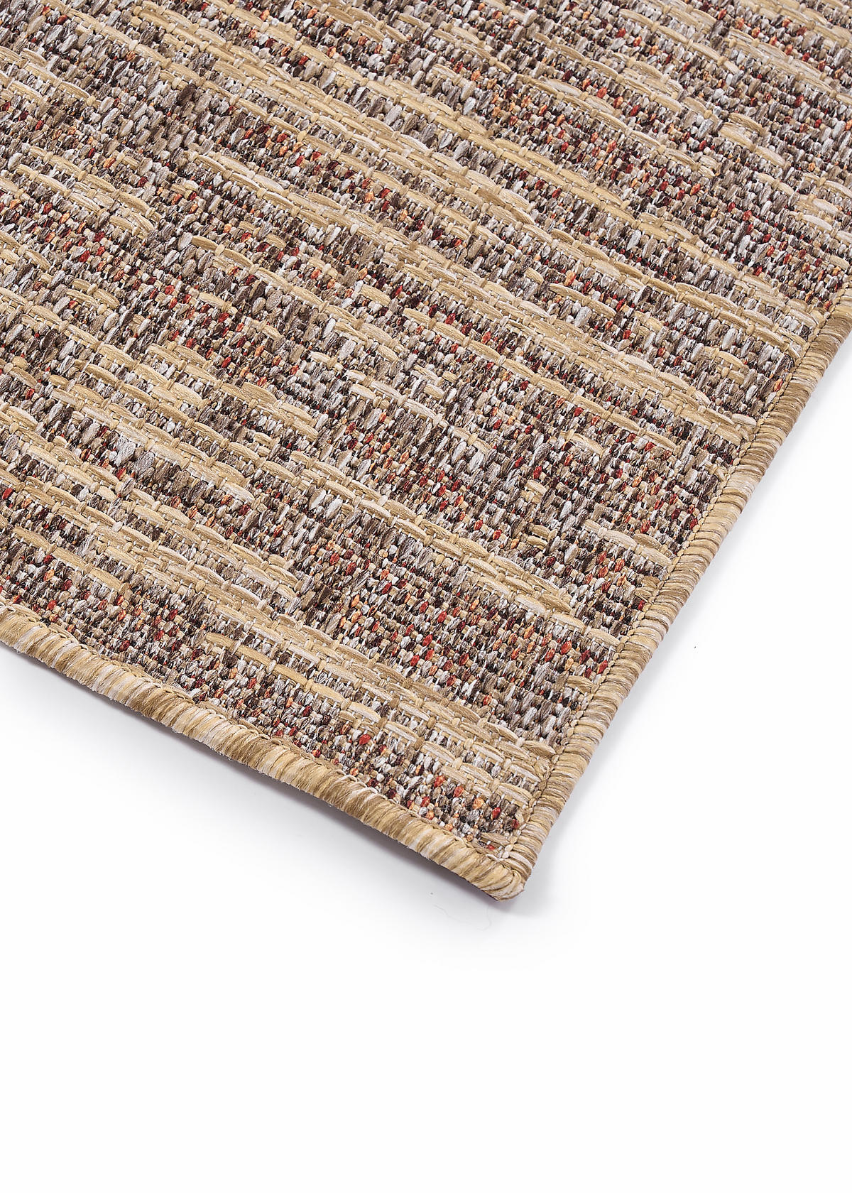 TEPPICH YUCANA Beige Outdoor Flachgewebe 140/200 cm - Beige, Textil (140/200cm) - Tapiso