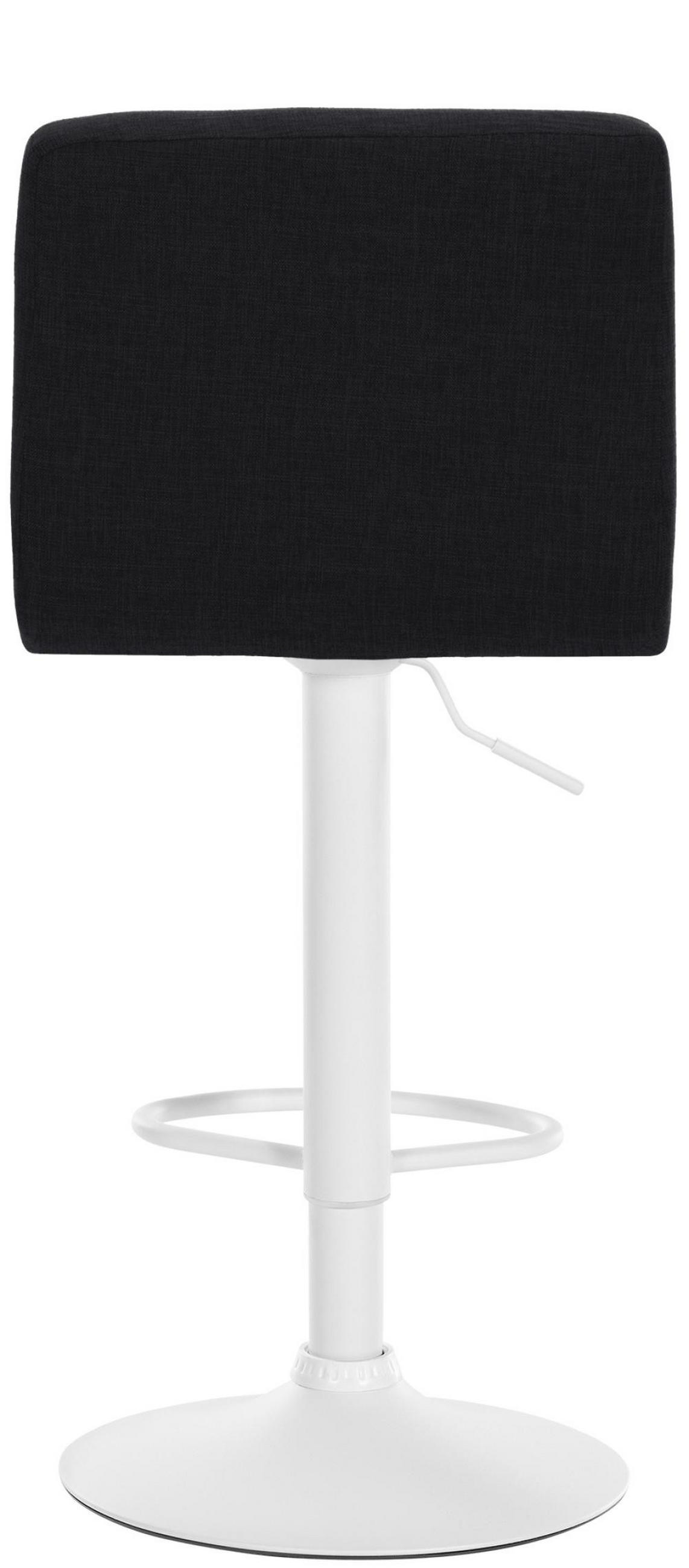 BARHOCKER 2er Set Stoff schwarz - Schwarz, Textil/Metall (46/94/47cm) - CLP