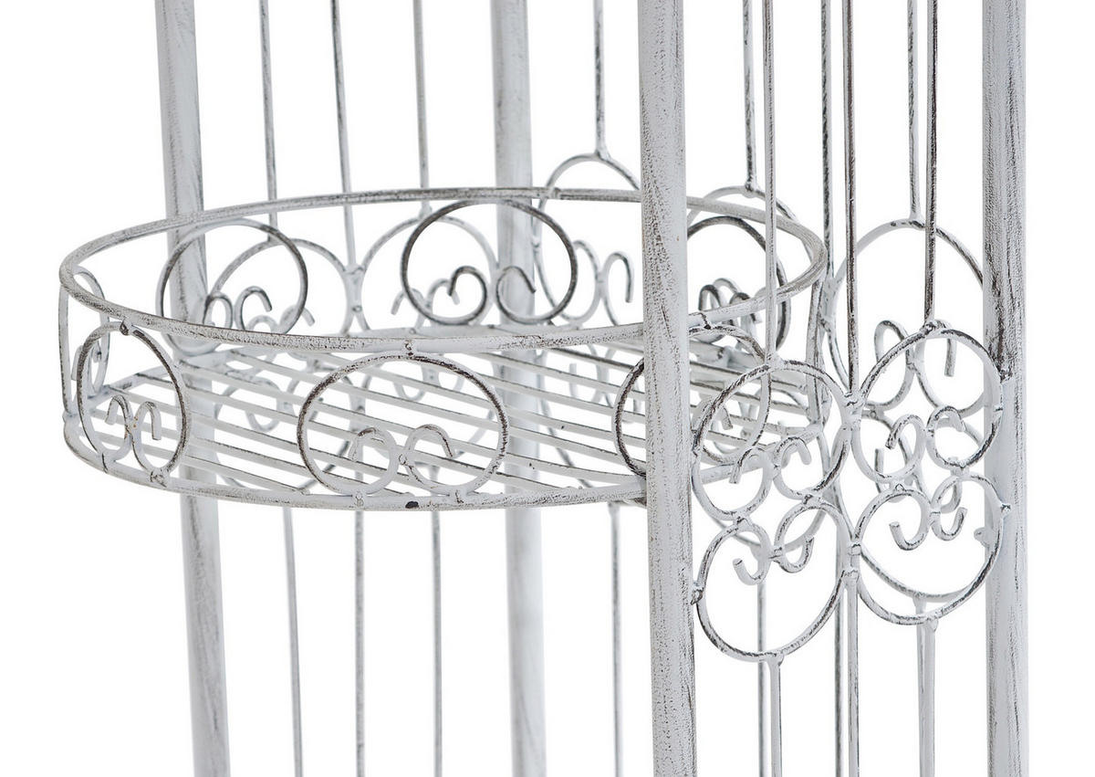 ROSENBOGEN Alesy antik weiß - Weiß, Metall (163/239.5/34cm) - TPFGarden