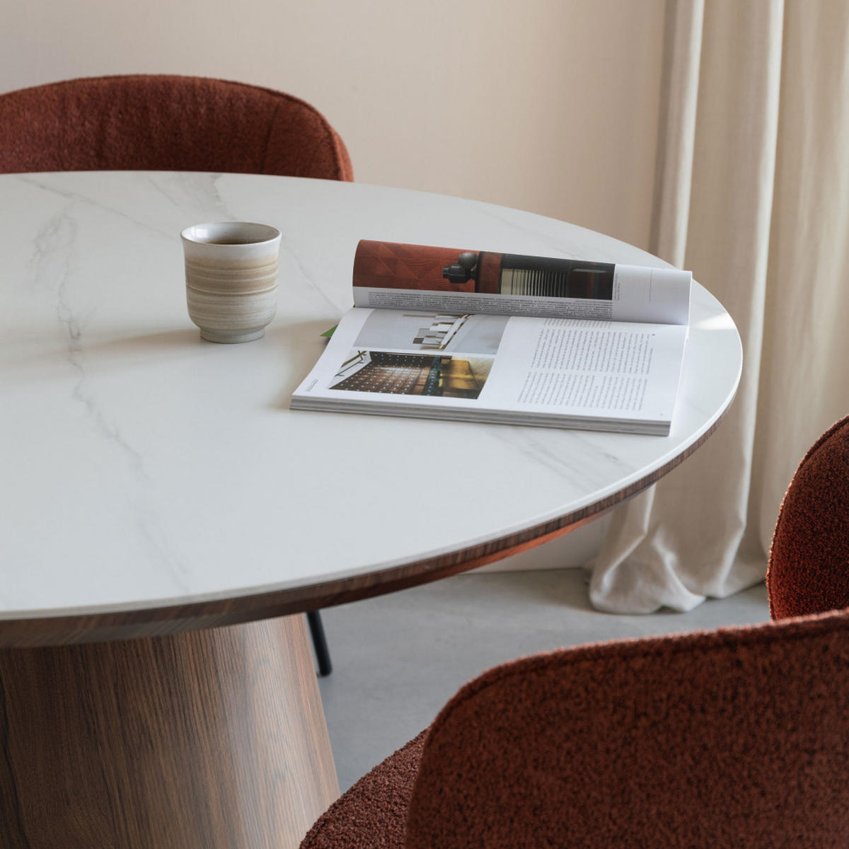 ESSTISCH - Dunkles Holz - Nussbaumfarben, Holz (200/90/77cm) - Drawer