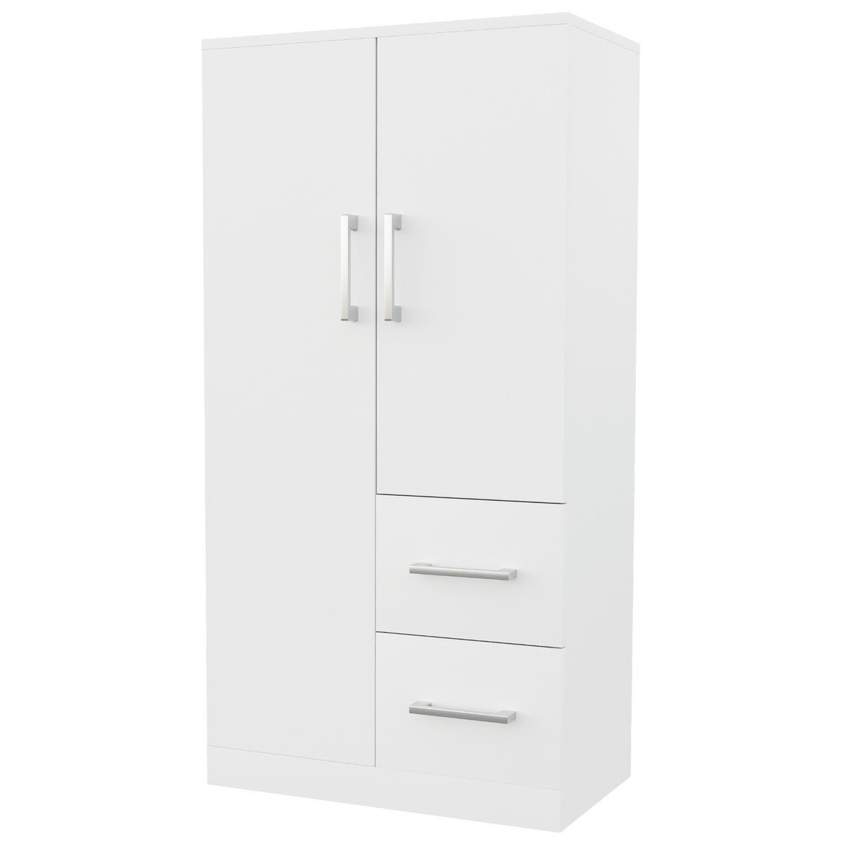 KLEIDERSCHRANK 70 x 40 x 135 cm aus Holz mit Schubladen, Weiß - Weiß, Holz (40/135/70cm) - OKMYHOME