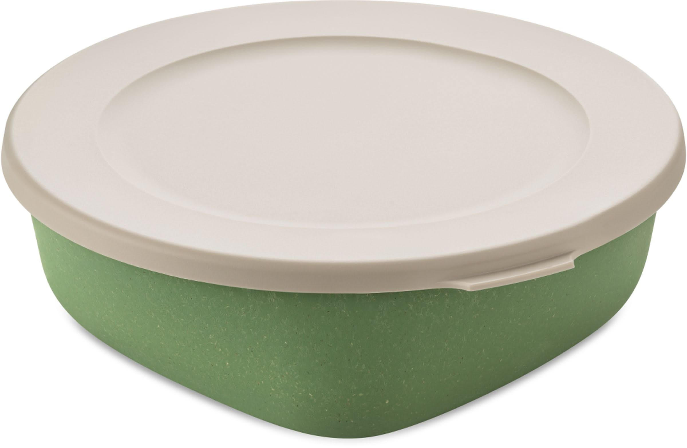 FRISCHE-TABLETT Aufbewahrungsbox Connect Grün 21 x 21 x 7 cm / 1.3 Liter - Grün, Kunststoff (1.3L) - Koziol