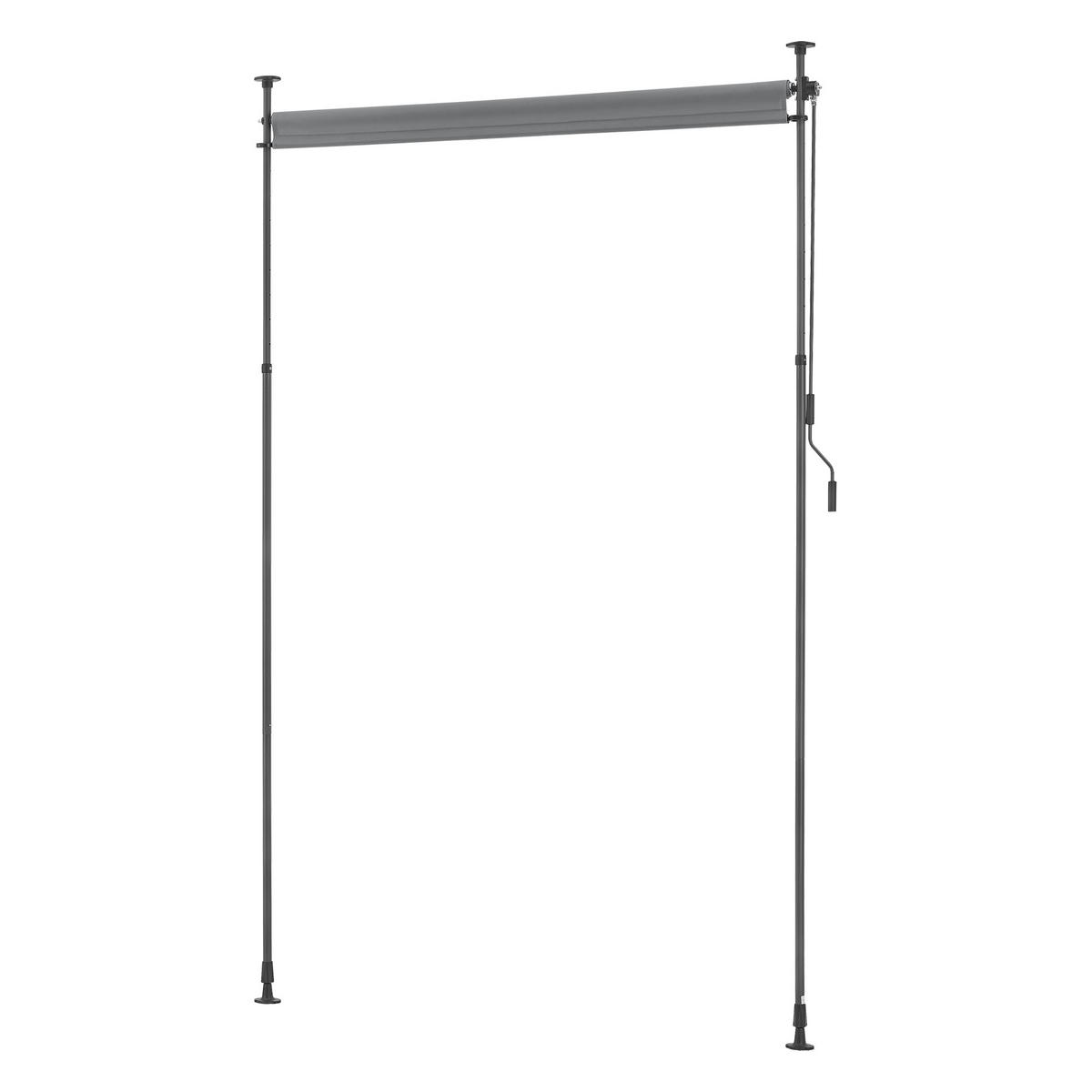 AUSSENROLLO Cimarra - Dunkelgrau, Textil/Metall (200/270cm) - pro.tec