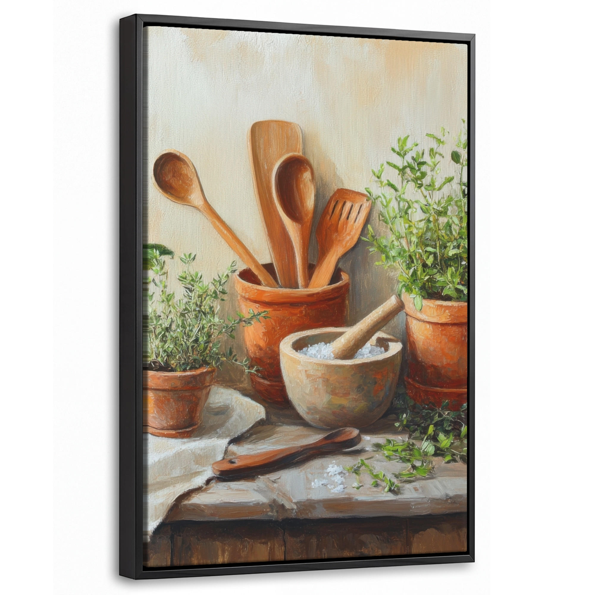 MuchoWow Leinwand Terracotta 20x30 cm