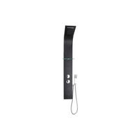 DUSCHSÄULE - 20 cm x 45 cm - metall - schwarz Josta - Schwarz, Metall (20/150/45cm) - Vente-Unique