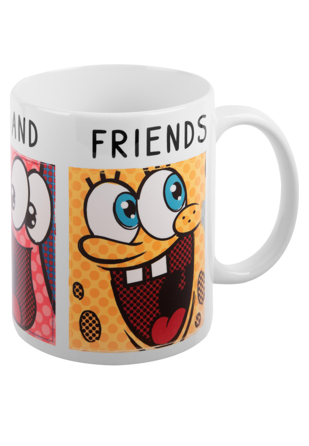 BECHER Spongebob Schwammkopf Friends Mehrfarbig 320 ml - Multicolor, Keramik (0.32L)