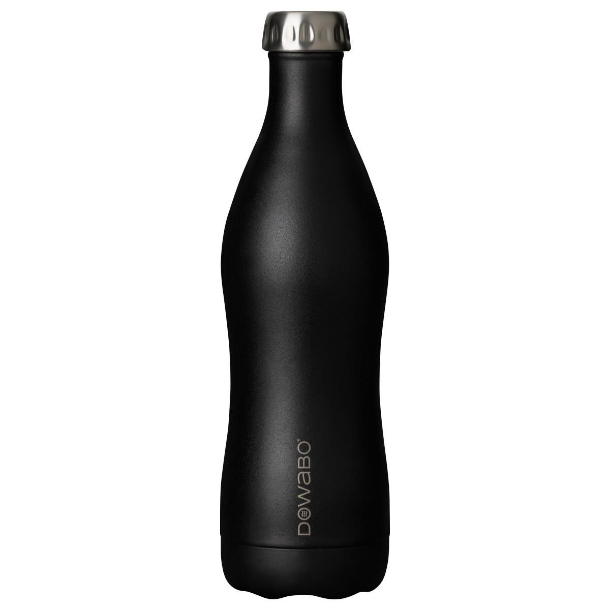 ISOLIERFLASCHE Dowabo - Schwarz, Metall (0.75L) - Dowabo