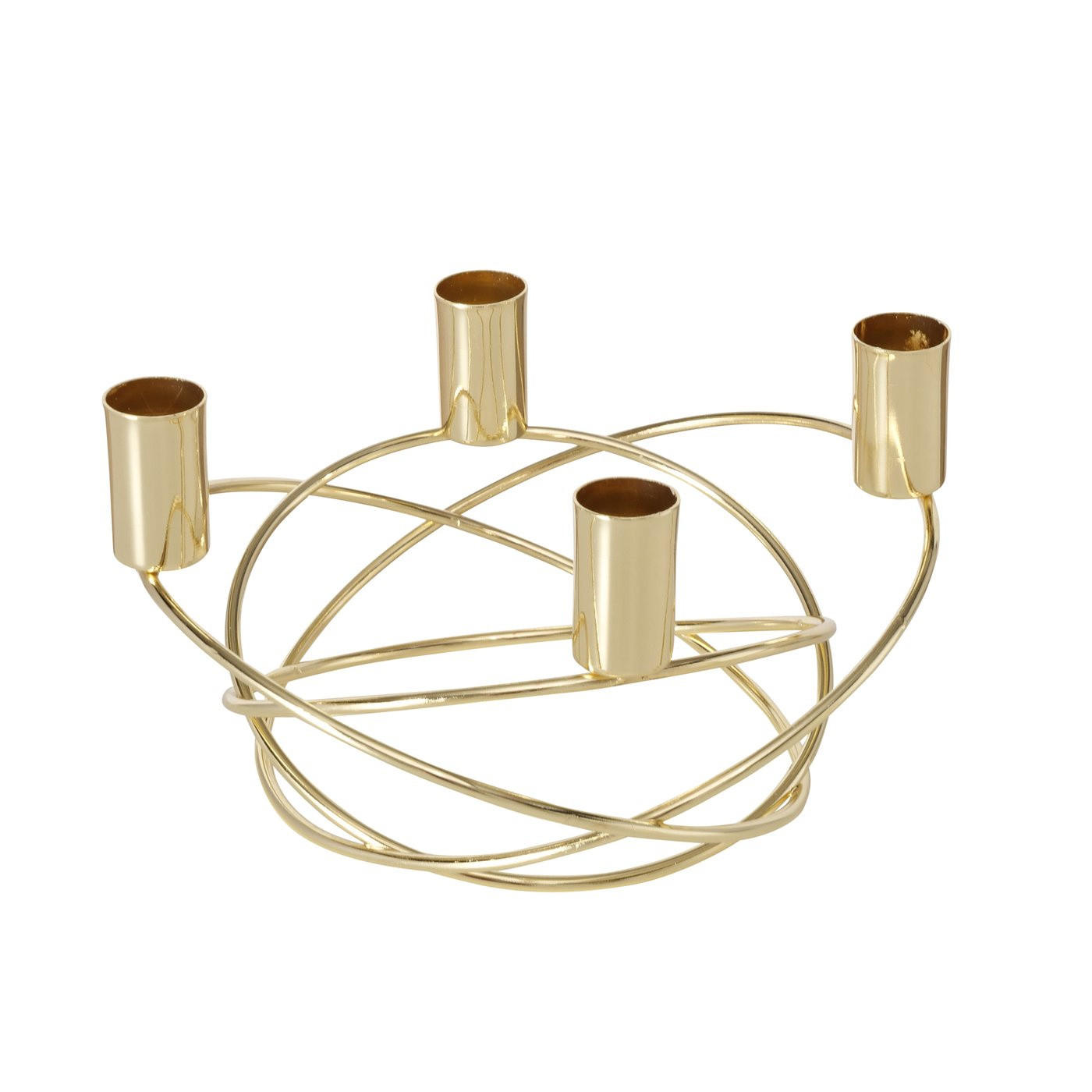 KERZENHALTER Metall Deliah für 4 Kerzen - Goldfarben, Metall (19/11/20cm) - Boltze Home