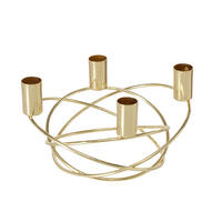 KERZENHALTER Metall Deliah für 4 Kerzen - Goldfarben, Metall (19/11/20cm) - Boltze Home