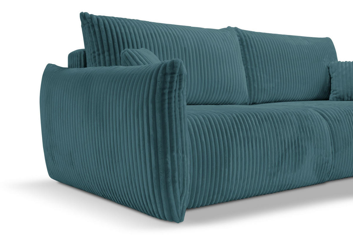 SOFA Hallora - Blau (Tilia 75) - Blau, Holzwerkstoff (240/88/108cm) - Möblo