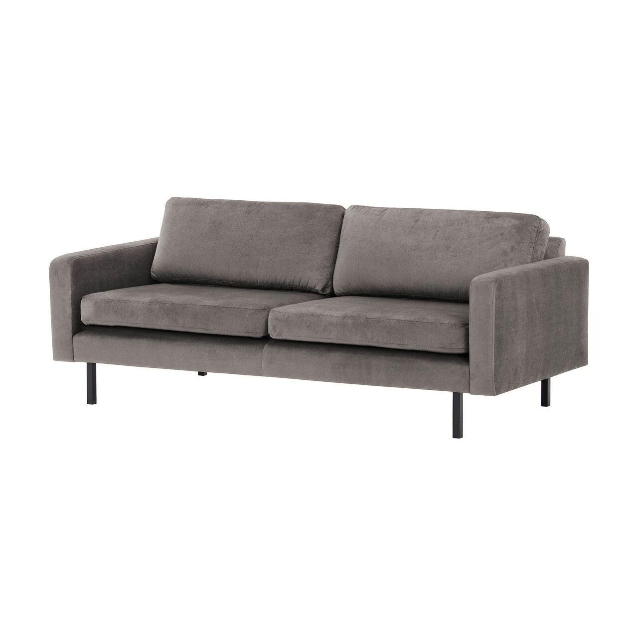 DREISITZER-SOFA Lioni-Kronos 15 - Graubraun, Holz/Textil (200/84/94cm)
