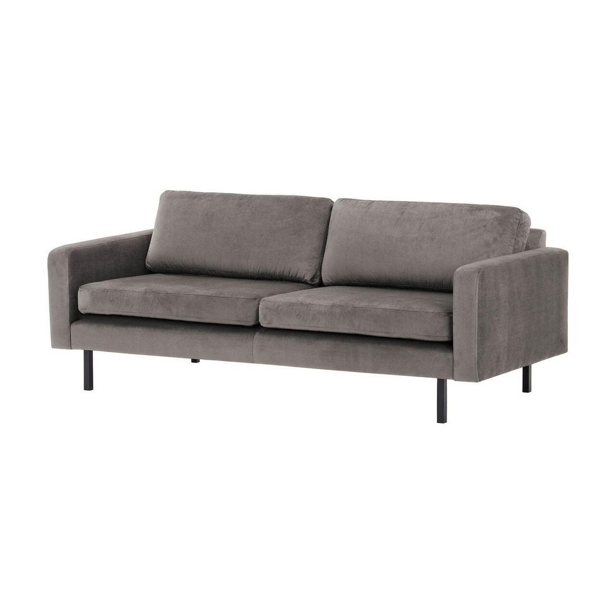 DREISITZER-SOFA Lioni-Kronos 15 - Graubraun, Holz/Textil (200/84/94cm)
