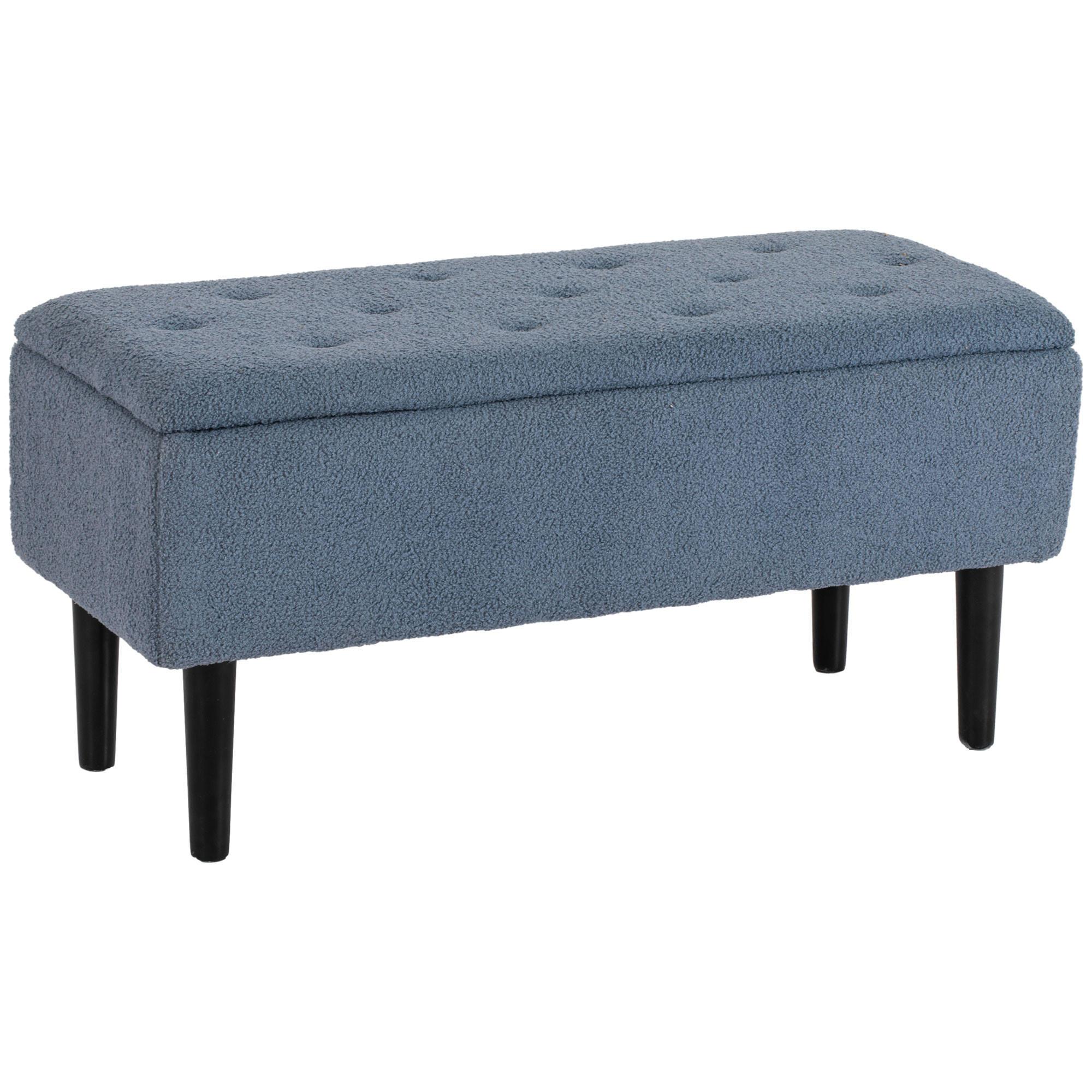 SITZBANK, Blau, Polyester, Gummibaum - Blau, Kunststoff (38/45/95cm) - HOMCOM