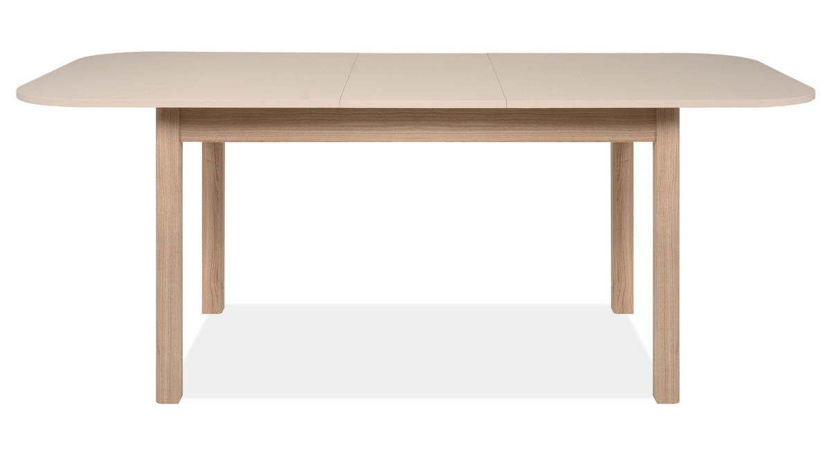 ESSTISCH samt, Riva Eiche 160/200 cm, Küchentisch ausziehbar - Eichefarben/Beige, Holzwerkstoff (90/160/76cm) - Furn.Design