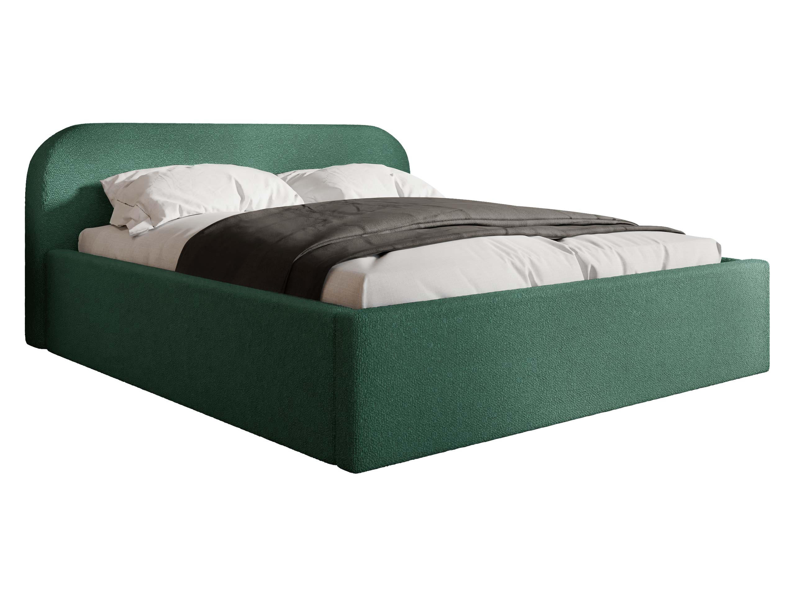 POLSTERBETT Deisin - Naturfarben/Grün, Holz/Holzwerkstoff (140/200cm) - MIRJAN24