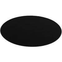 BASIC VELOURS TEPPICH CARLA RUND - Schwarz, Textil (133/133cm) - Snapstyle