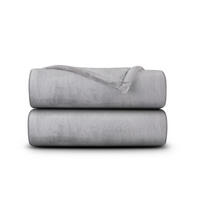 KUSCHELDECKE mit Cashmere Touch 150x200 cm Silber - Silberfarben, Textil (150/200cm)